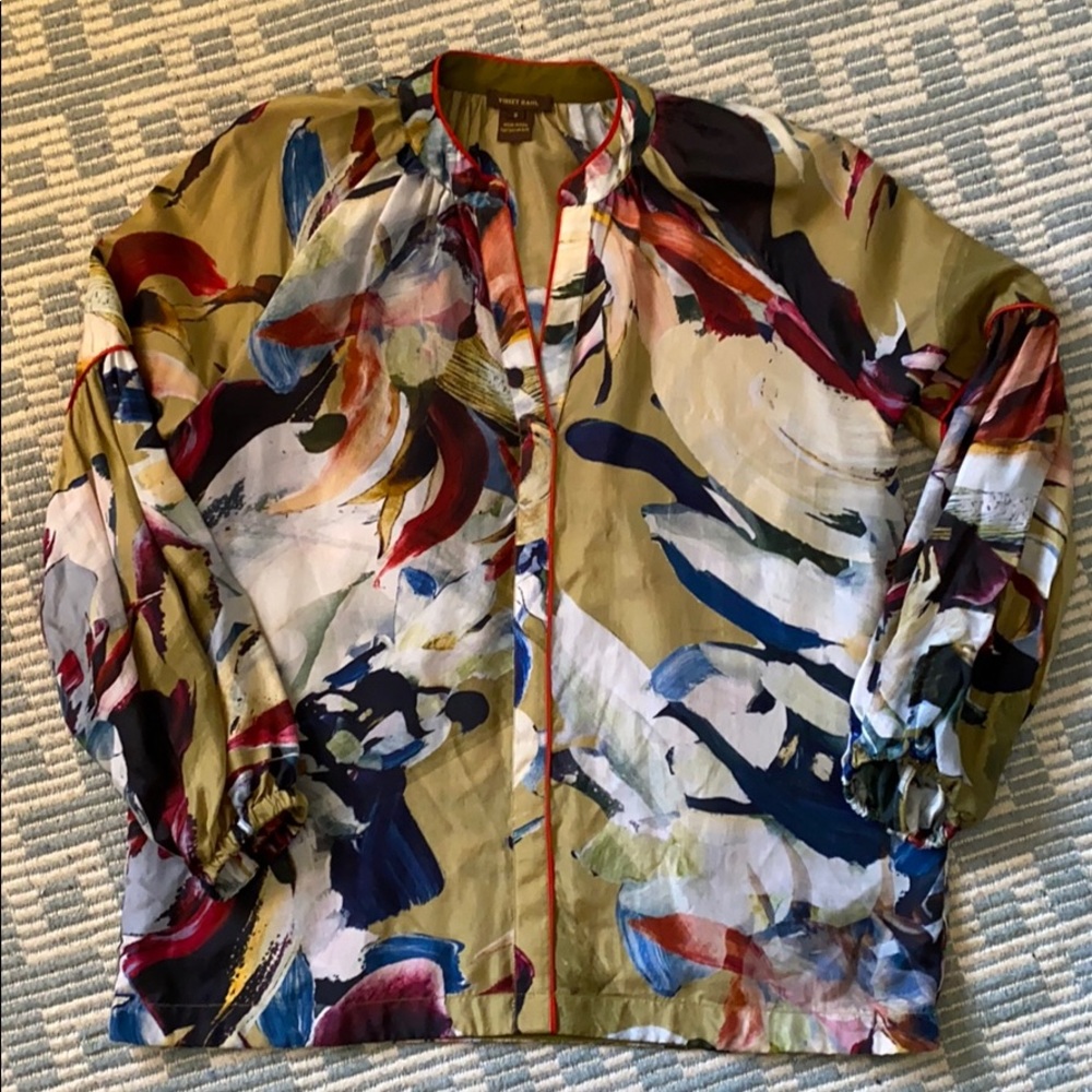 Anthropology Silk Blouse
